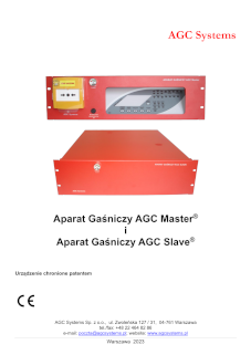 Opis Aparatów Gaśniczych AGC Master® i AGC Slave®